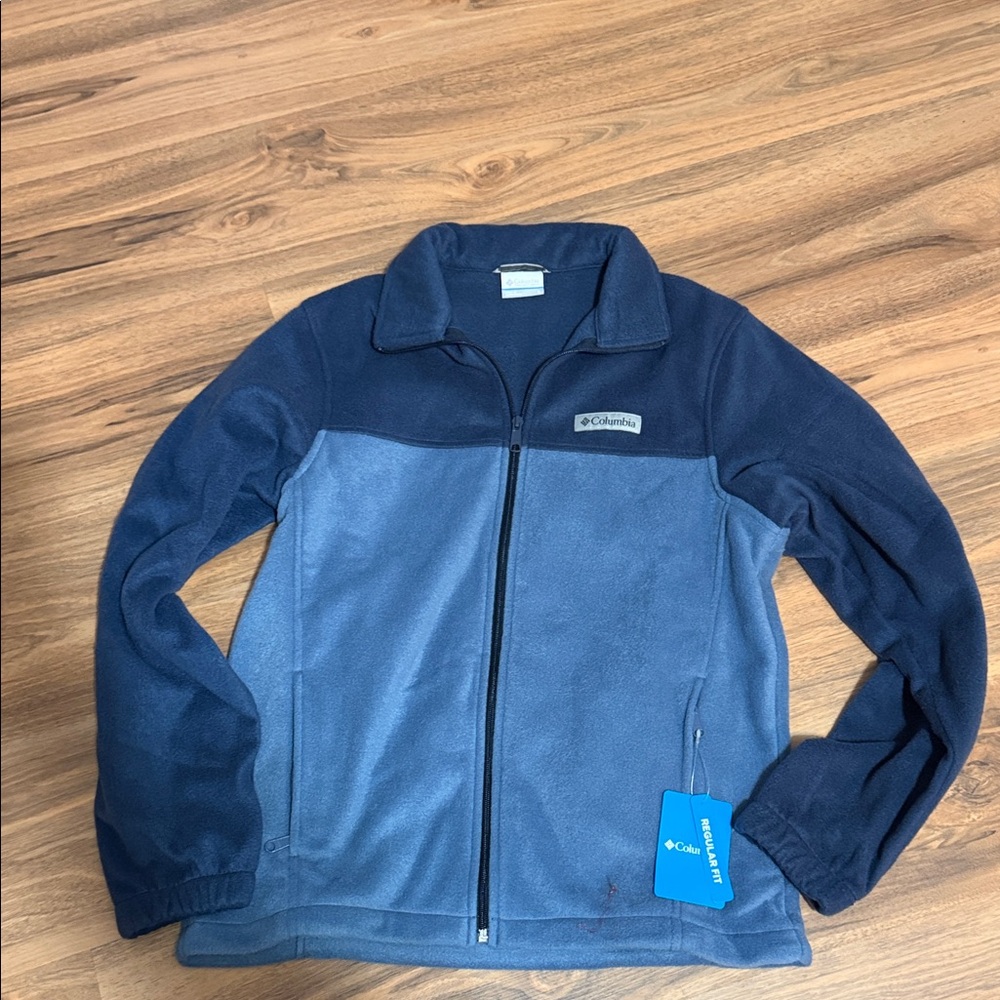 Columbia Navy and Slate Fleece Jacket
